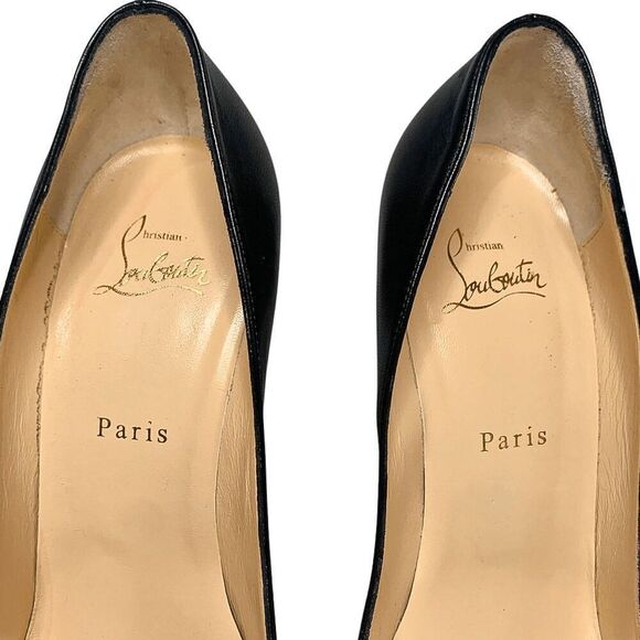 Christian Louboutin Spikyshell 100 Nappa Shiny Pumps EU 40 US 10 Studded Heels - Picture 3 of 13